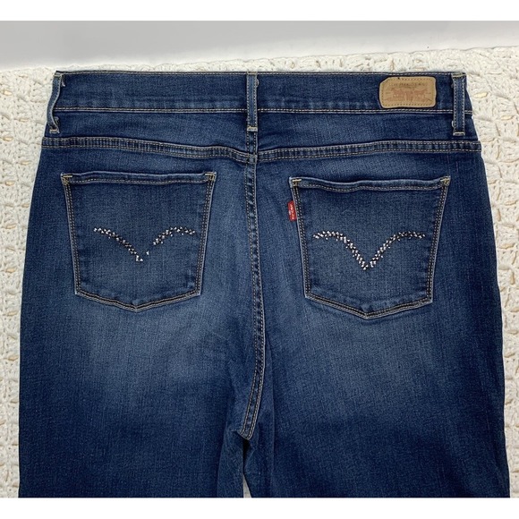Levi's 512 Jeans Women's 14 S/C Perfectly Slimming Bootcut Blue Denim Stretch - Picture 2 of 9